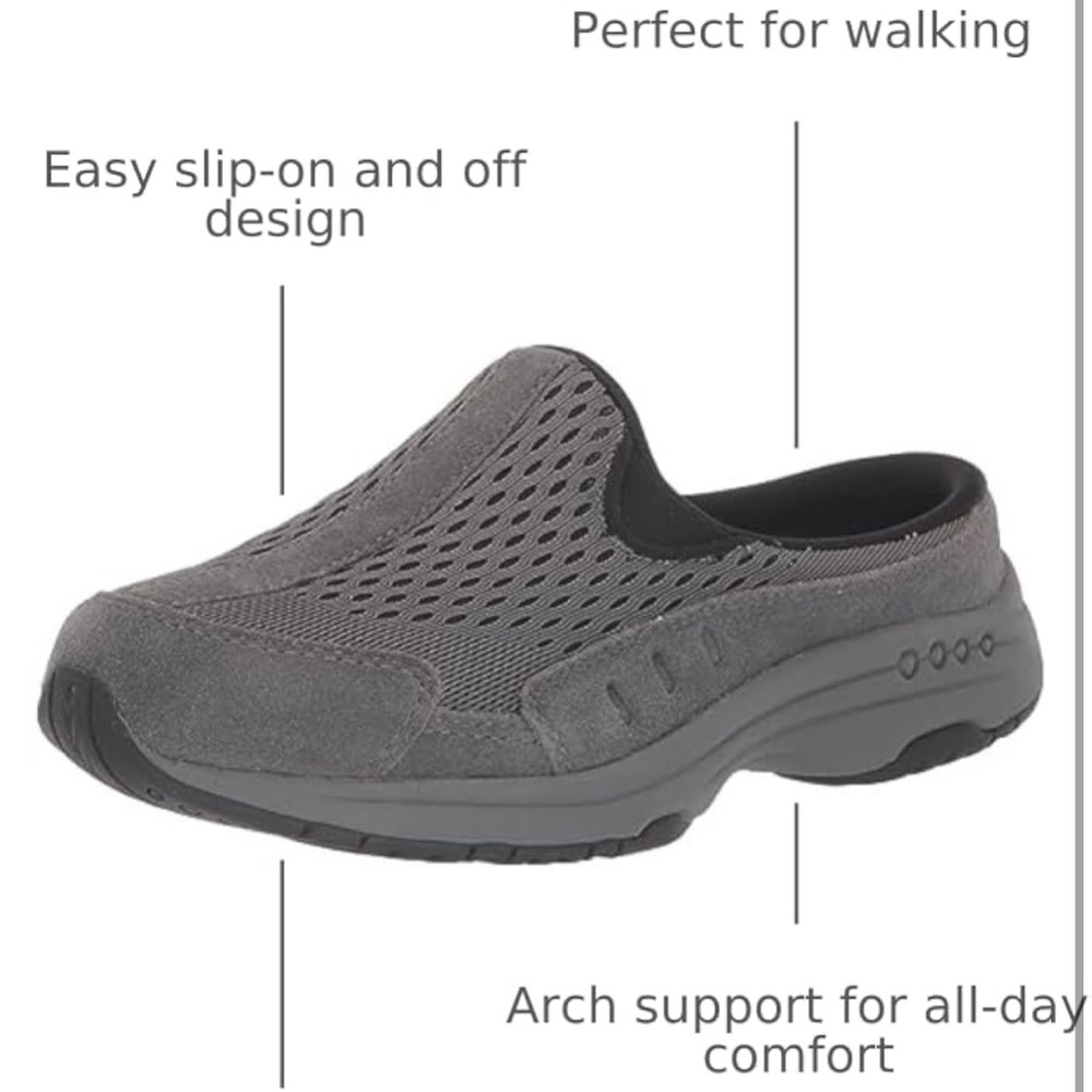 Easy Spirit Womens TRAVEL TIME675
Dark Gray Comfort Insole Leather Clogs
NWB 10M - Picture 3 of 7